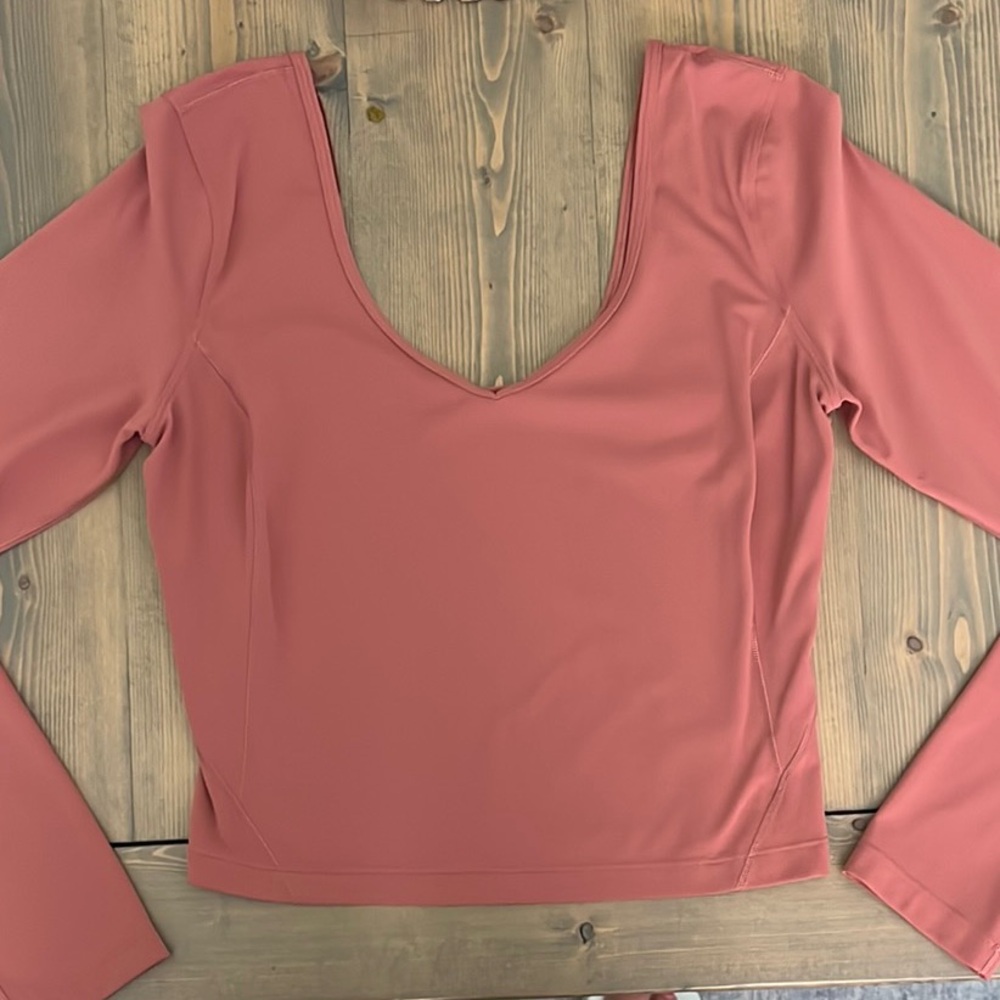 Lululemon Athletica Pink Fitted Crop Bodysuit
